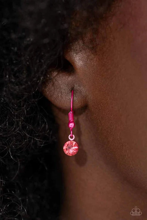 Paparazzi ♥ Fascinating Flyer - Pink ♥ Necklace