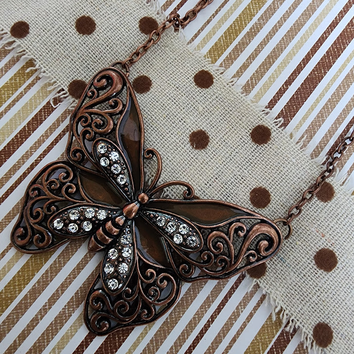 Paparazzi ♥ Flawless Flight - Copper ♥ Necklace