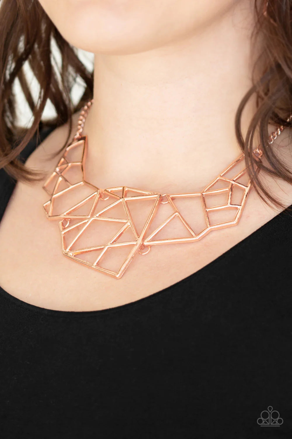 Paparazzi ♥ World Shattering - Copper ♥ Necklace
