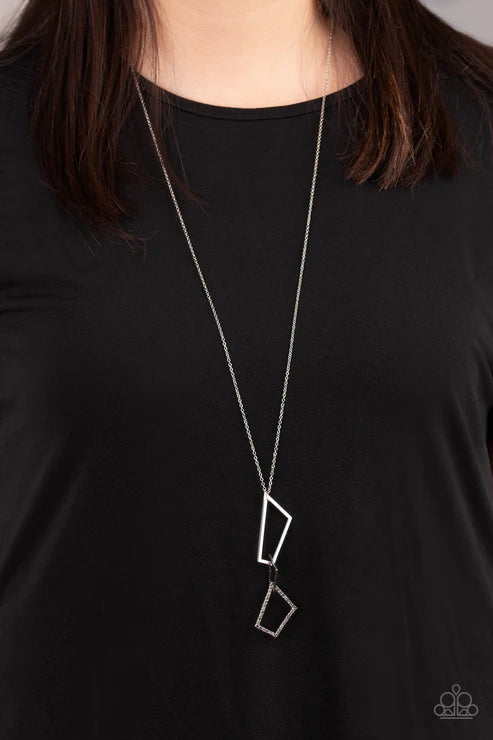 Paparazzi ♥ Shapely Silhouettes - Silver ♥ Necklace