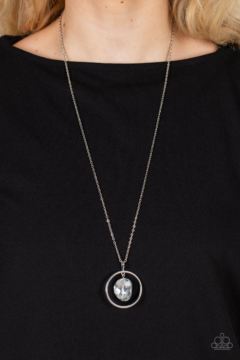 Paparazzi ♥ Hands-Down Dazzling - Silver ♥ Necklace