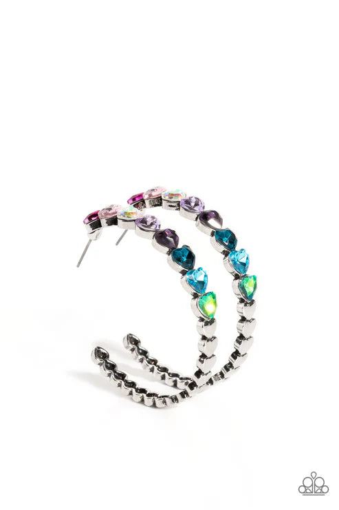 Paparazzi ♥ Hypnotic Heart Attack - Multi ♥ Earrings