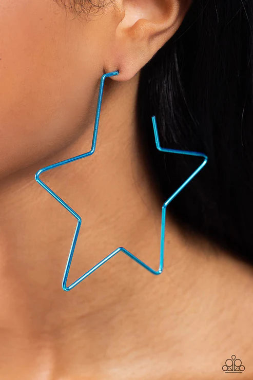 Paparazzi ♥ Starstruck Secret - Blue ♥ Earrings