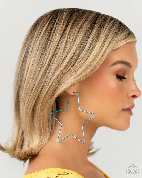 Paparazzi ♥ Starstruck Secret - Blue ♥ Earrings