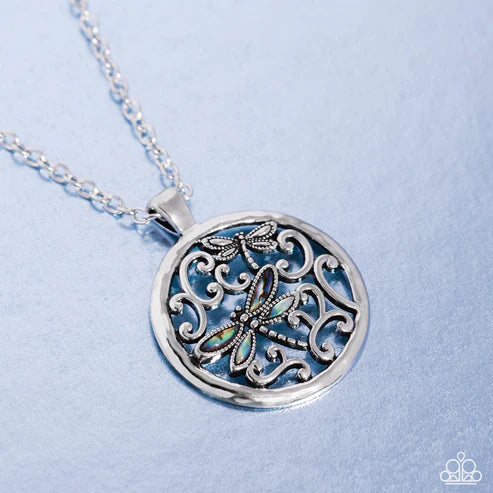 Paparazzi ♥ Dragonfly Daydream - Blue ♥ Necklace