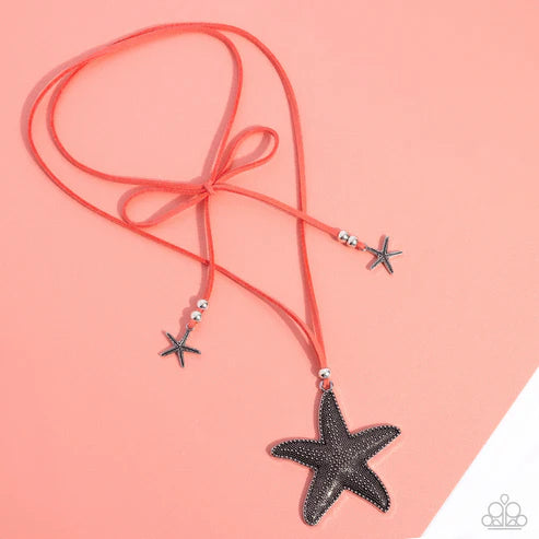 Paparazzi ♥ Starfish Sentiment - Orange ♥ Necklace