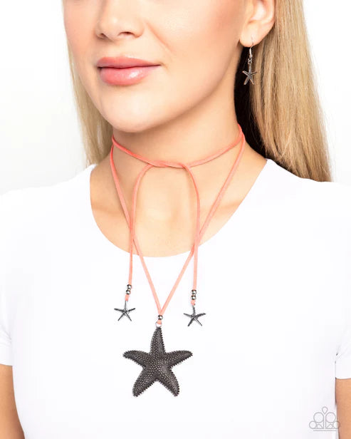 Paparazzi ♥ Starfish Sentiment - Orange ♥ Necklace