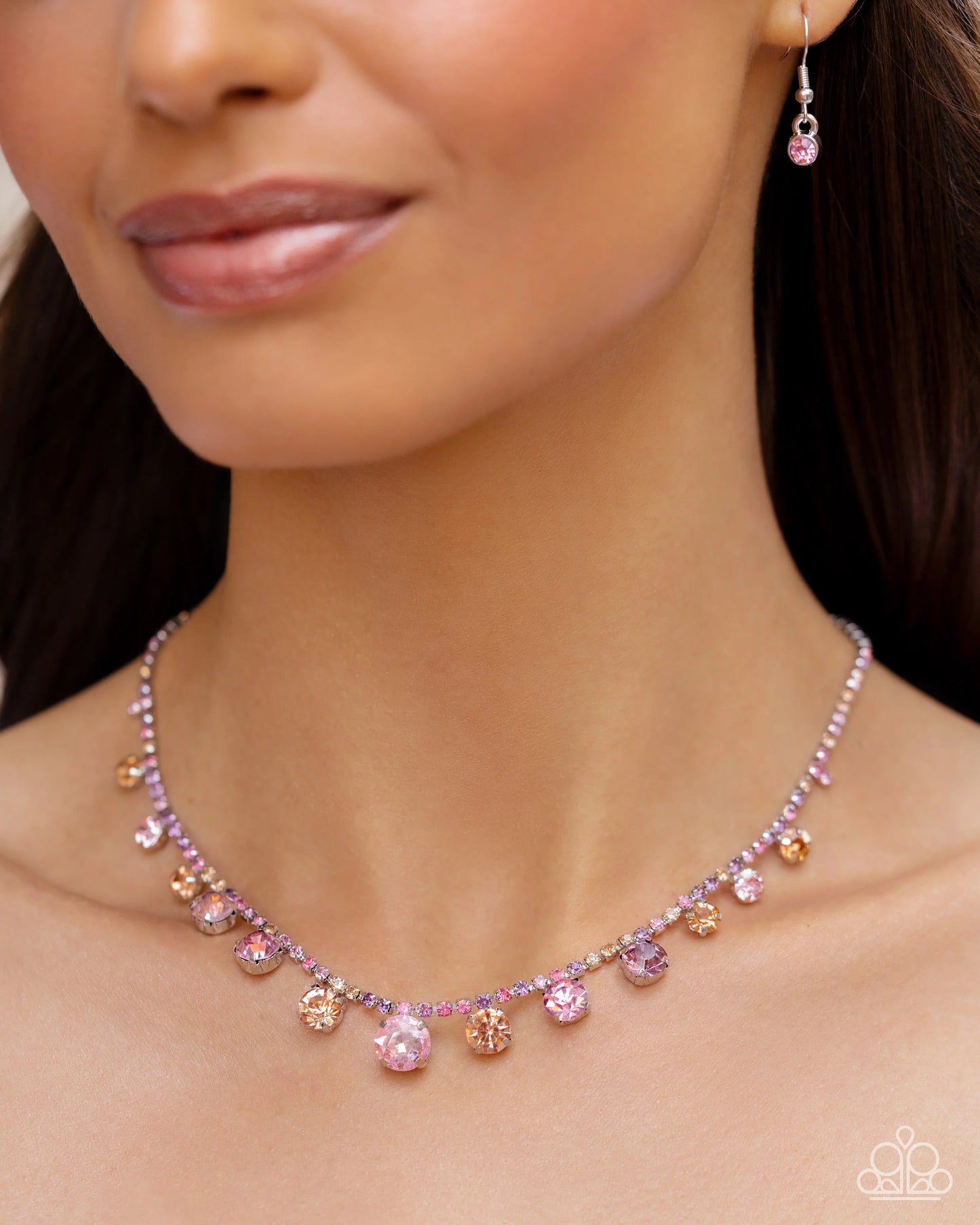 Paparazzi ♥ Colorful Countess - Pink ♥ Necklace