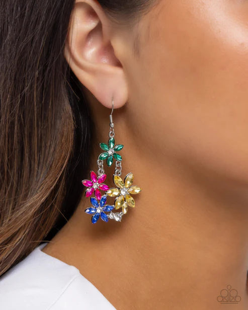 Paparazzi ♥ Floral Founder - Multi ♥ Earrings