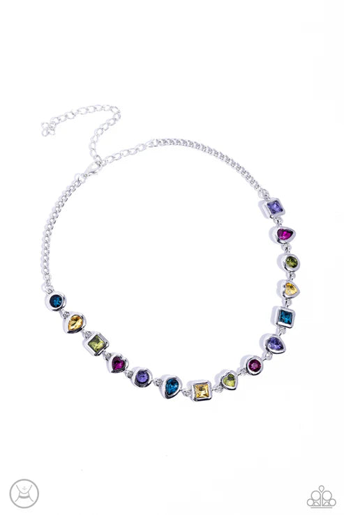 Paparazzi ♥ Abstract Admirer - Multi ♥ Necklace