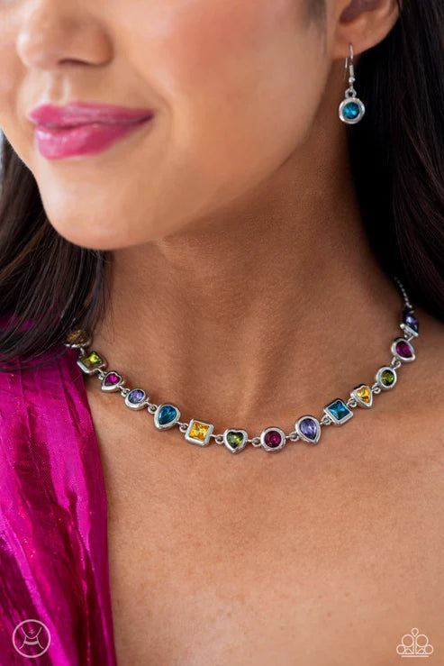 Paparazzi ♥ Abstract Admirer - Multi ♥ Necklace