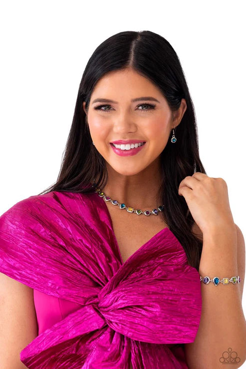Paparazzi ♥ Abstract Admirer - Multi ♥ Necklace