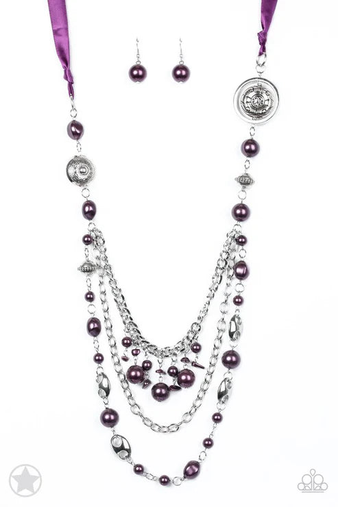 Paparazzi ♥ All The Trimmings - Purple ♥ Necklace