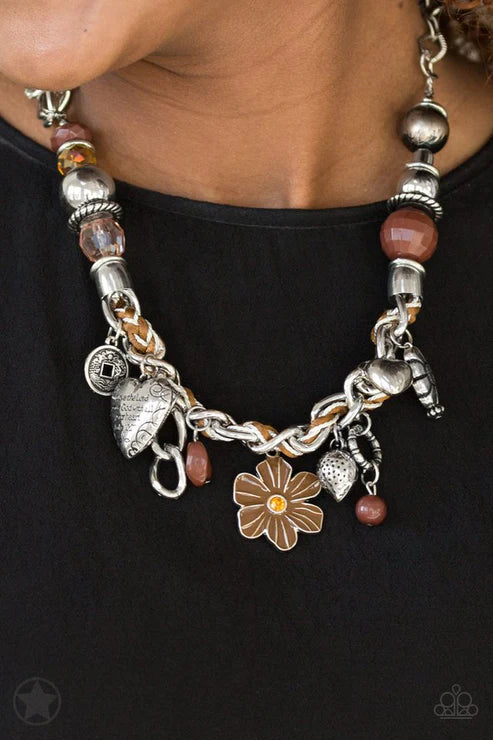 Paparazzi ♥ Charmed, I Am Sure - Brown ♥ Necklace