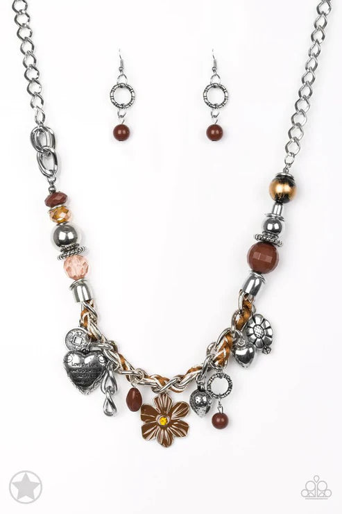 Paparazzi ♥ Charmed, I Am Sure - Brown ♥ Necklace