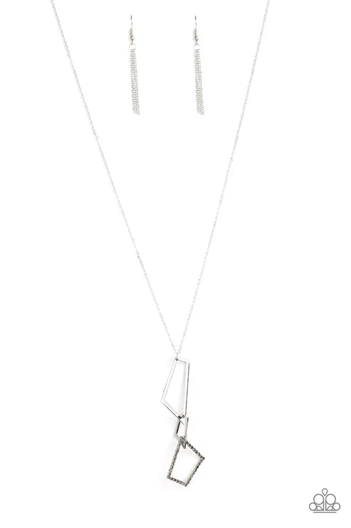 Paparazzi ♥ Shapely Silhouettes - Silver ♥ Necklace