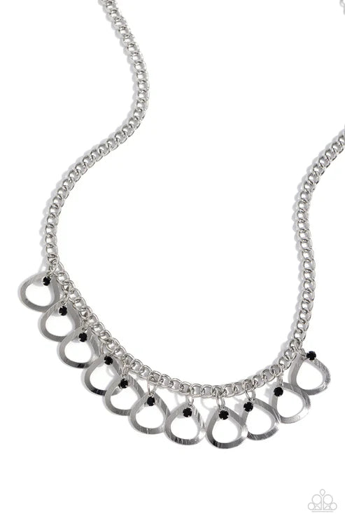 Paparazzi ♥ TEAR-rifically Twinkling - Black ♥ Necklace