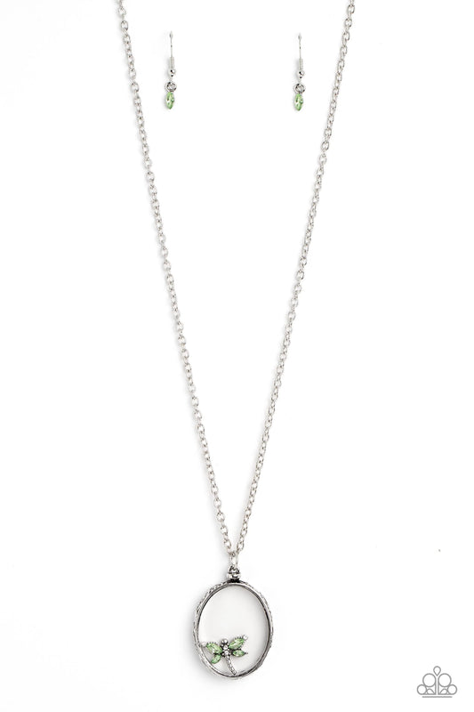 Paparazzi ♥ Dynamic Dragonfly - Green ♥ Necklace
