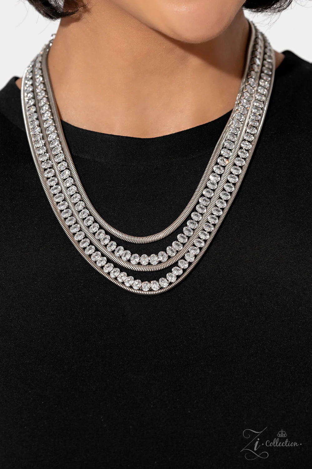 Paparazzi ♥ Tenacious - White ♥ Zi Collection Piece