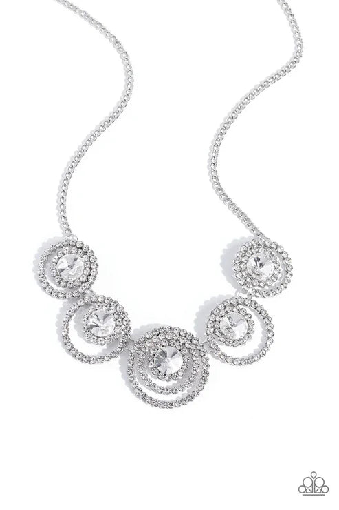 Paparazzi ♥ Dramatic Darling - White ♥ Necklace