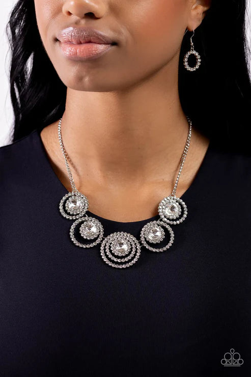 Paparazzi ♥ Dramatic Darling - White ♥ Necklace