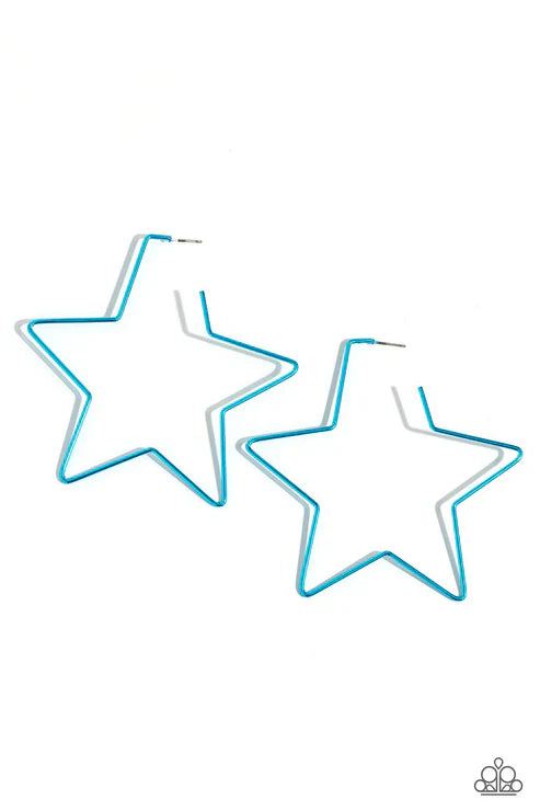 Paparazzi ♥ Starstruck Secret - Blue ♥ Earrings