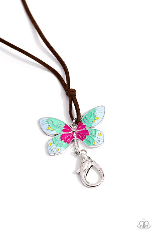 Paparazzi ♥ Winged Wanderer - Blue ♥ Lanyard