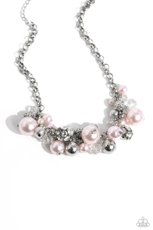 Paparazzi ♥ Corporate Catwalk - Pink ♥ Necklace