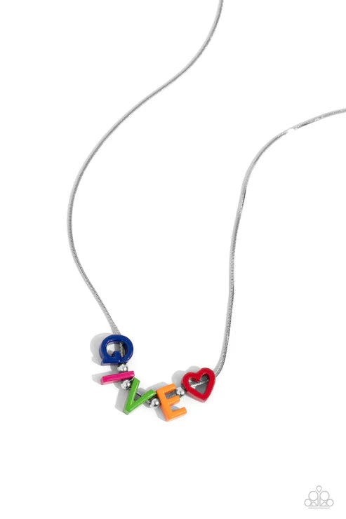 Paparazzi ♥ Give Me Some Love - Multi ♥ Necklace