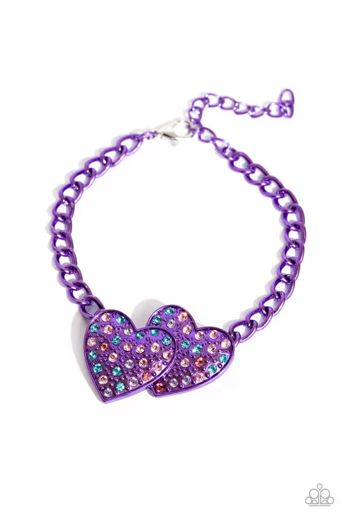 Paparazzi ♥ Lovestruck Lineup - Purple ♥ Bracelet