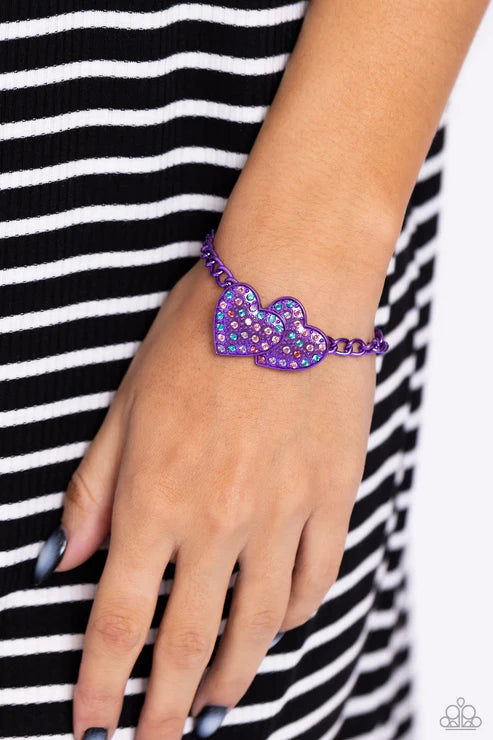 Paparazzi ♥ Lovestruck Lineup - Purple ♥ Bracelet