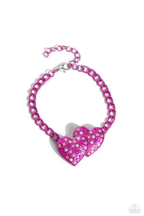 Paparazzi ♥ Lovestruck Lineup - Pink ♥ Bracelet