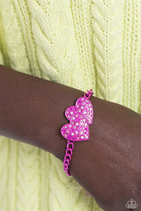Paparazzi ♥ Lovestruck Lineup - Pink ♥ Bracelet