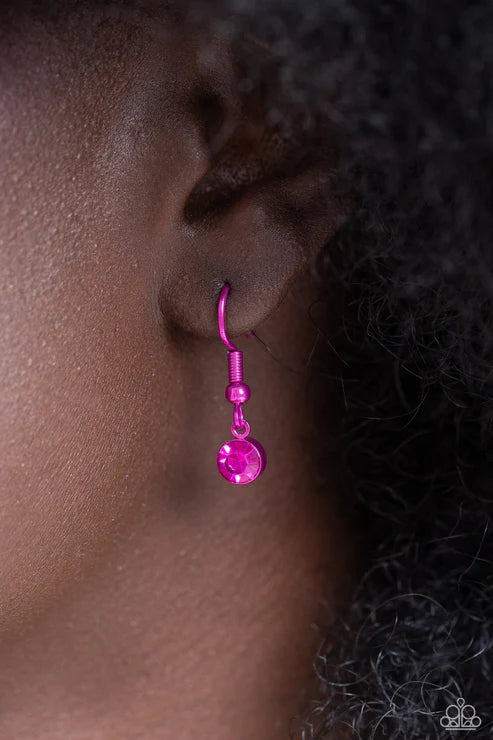 Paparazzi ♥ Low-Key Lovestruck - Pink ♥ Necklace
