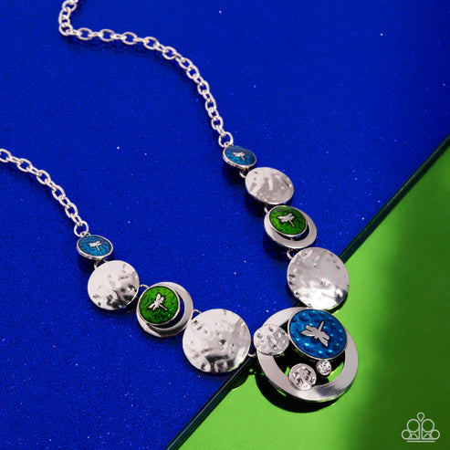 Paparazzi ♥ Dragonfly Design - Multi ♥ Necklace
