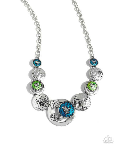 Paparazzi ♥ Dragonfly Design - Multi ♥ Necklace
