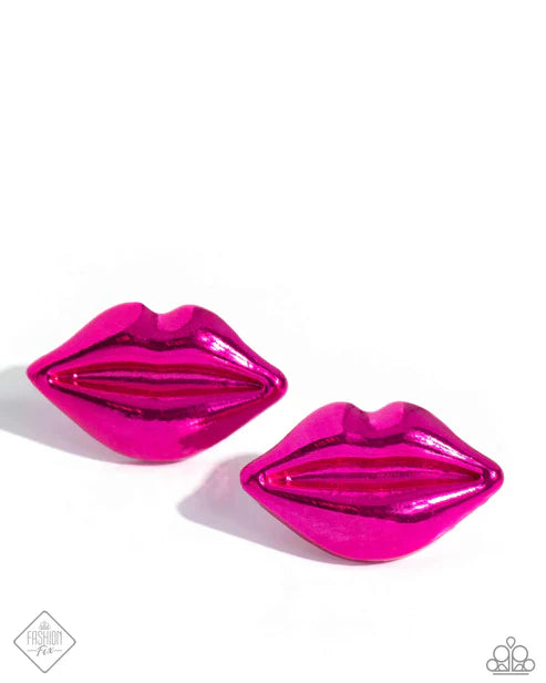 Paparazzi ♥ Diva Decoration - Pink ♥ Post Earrings
