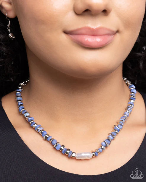 Paparazzi ♥ Seasonal Socialite - Blue ♥ Necklace