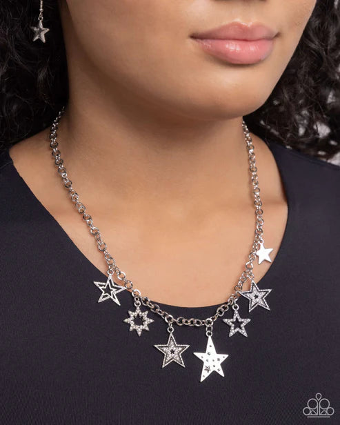 Paparazzi ♥ Starstruck Sentiment - Black ♥ Necklace