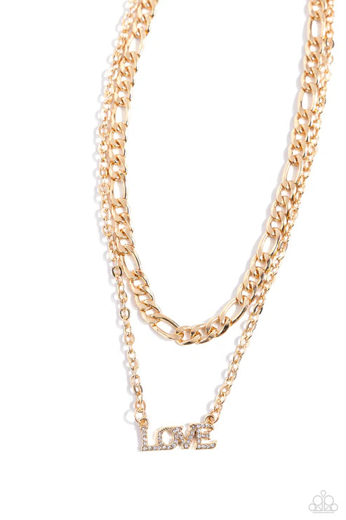 Paparazzi ♥ Lovely Layers - Gold ♥ Necklace