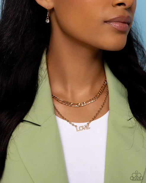 Paparazzi ♥ Lovely Layers - Gold ♥ Necklace