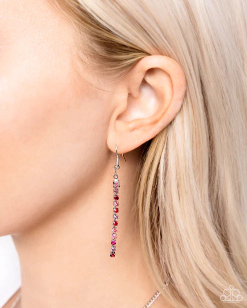 Paparazzi ♥ Elongated Eloquence - Red ♥ Necklace