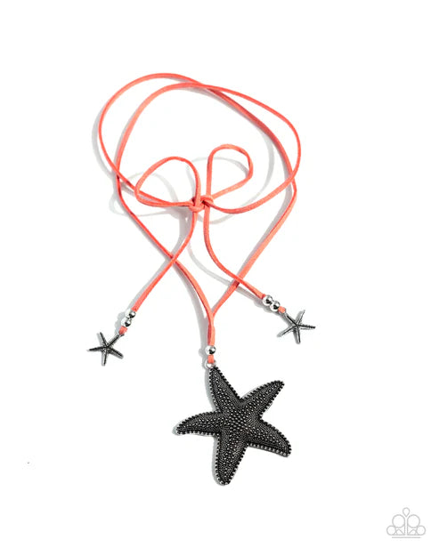 Paparazzi ♥ Starfish Sentiment - Orange ♥ Necklace