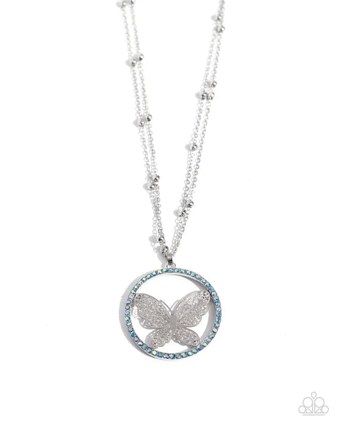 Paparazzi ♥ Festive Flight - Blue ♥ Necklace