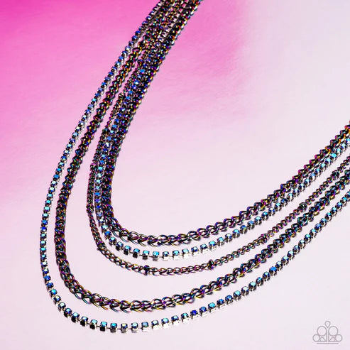 Paparazzi ♥ Dangerously Demure - Multi ♥ Necklace