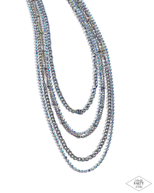 Paparazzi ♥ Dangerously Demure - Multi ♥ Necklace