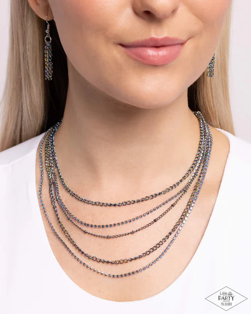 Paparazzi ♥ Dangerously Demure - Multi ♥ Necklace