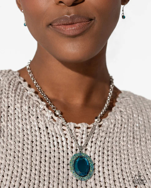 Paparazzi ♥ Manufactured Majesty - Blue ♥ Necklace