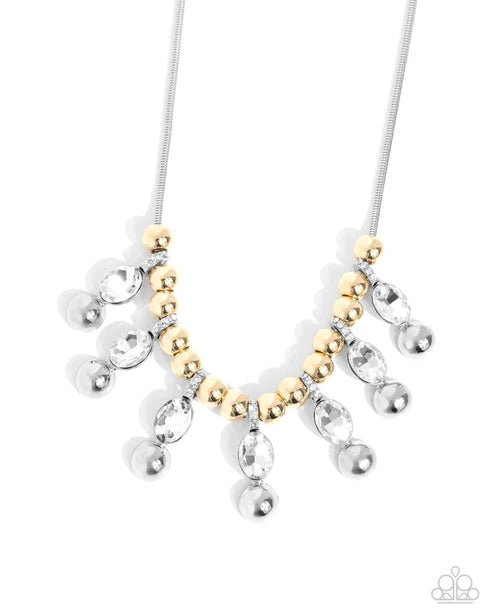 Paparazzi ♥ Just A Habit - White ♥ Necklace