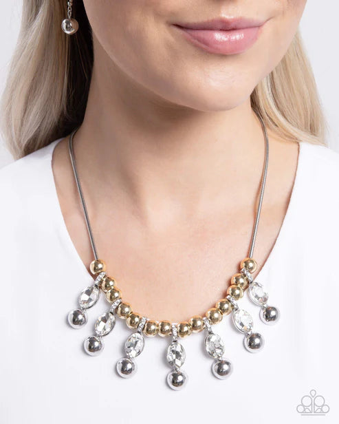 Paparazzi ♥ Just A Habit - White ♥ Necklace